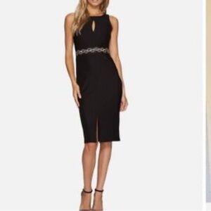 Romeo & Juliet Couture Black Midi Dress